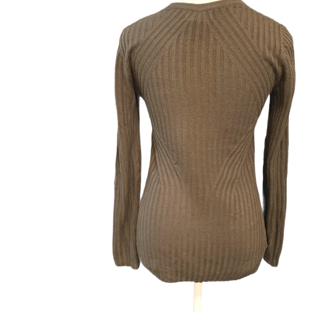 Aritzia Rib-Knit Wool Sweater in Olive Size XS - Picture 4 of 9